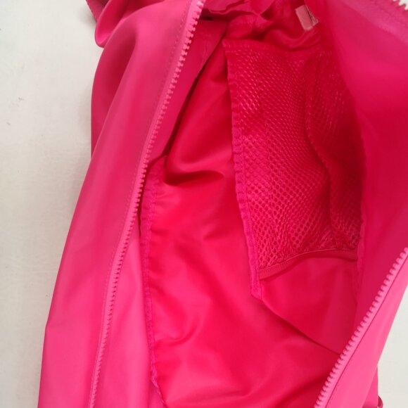 lululemon Neon Pink The Yoga Bag Adjustable Straps w/ Zipper Pockets Water-Repel - Picture 10 of 16